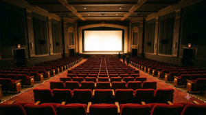 Big budget Telugu movies profitability 2025-2026 shown through an empty cinema hall