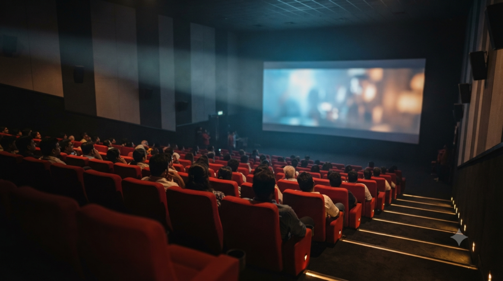 Pan-India films 2025 release strategy — multi-language cinema screen with a South Indian audience
