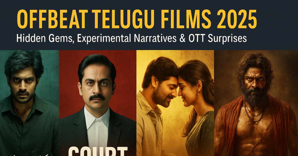 Offbeat Telugu Films 2025 Poster Collage
