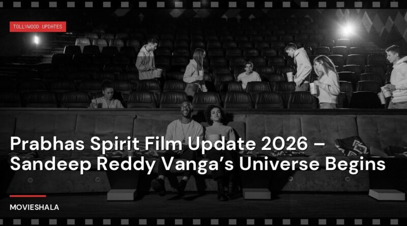 Prabhas Spirit Film Update 2026 – Sandeep Reddy Vanga’s Universe Begins - Movieshala