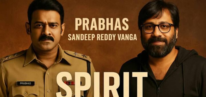 Prabhas and Sandeep Reddy Vanga in promotional image for Spirit (2026) Telugu film