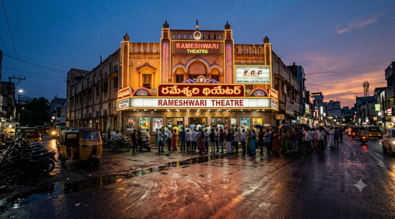 Cinema screen and seats showing theatrical rights in Tollywood and the OTT and satellite gold rush for producers