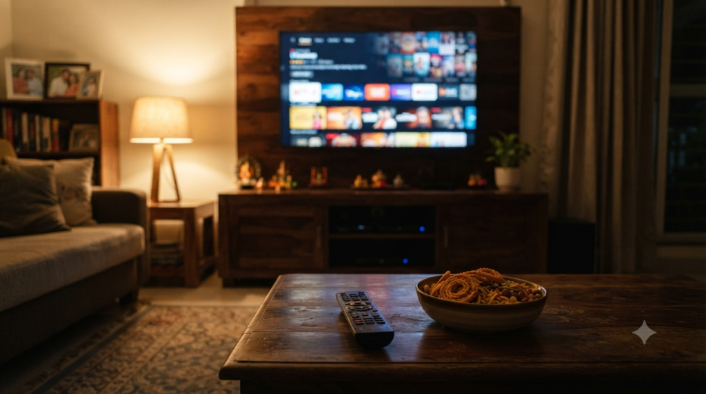 Pati Patni Aur Woh Do promo art marking the film's Netflix OTT release