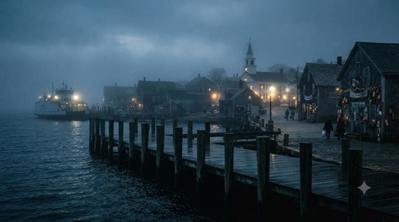 Widow’s Bay OTT release on Apple TV shown as a foggy New England island streaming concept