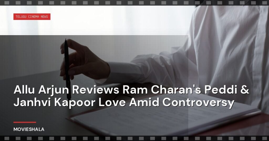 Allu Arjun Reviews Ram Charan's Peddi & Janhvi Kapoor Love Amid Controversy - Movieshala