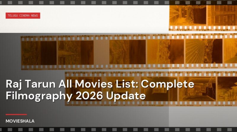 Raj Tarun All Movies List: Complete Filmography 2026 Update - Movieshala