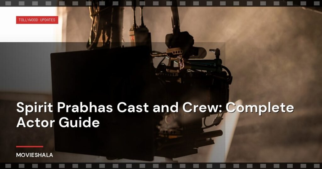 Spirit Prabhas Cast and Crew: Complete Actor Guide - Movieshala